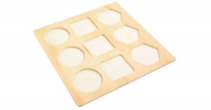 Fejlesztő fa puzzle játék gyerekeknek, színes elemekkel