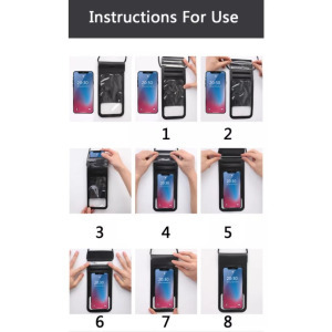 Univerzális vízálló védőtok okostelefonhoz, 6.5