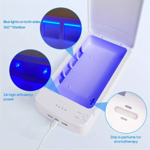 Hordozható köröm-sterilizátor kék fény USB-vel