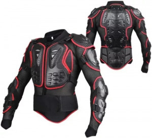 Wildken motorkerékpár protektormellény Armor, vörös, XL