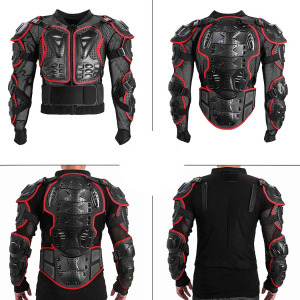 Wildken motorkerékpár protektormellény Armor, vörös, XL