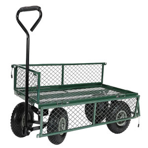 Fém kerti kézikocsi, 300 kg teherbírással