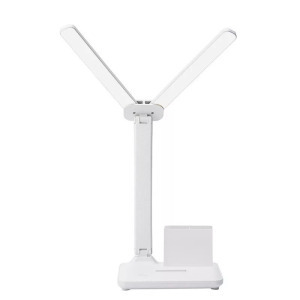 Asztali LED lámpa, toll-, mobiltartó, állítható fényerő, színhőmérséklet