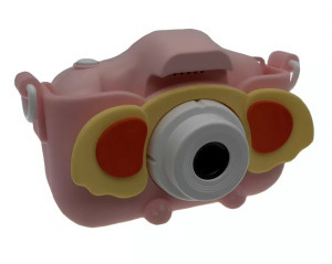 Elefántos gyermek fényképezőgép, dupla kamera, szelfi funkció, 2