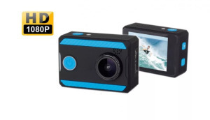 WiFi-s Akciókamera, 12MP sportkamera, FullHD, 30m-ig vízálló, kék-fekete