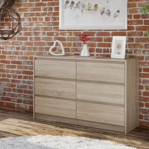 Odell K120 2X3 komód, 120x75x40 cm, sonoma
