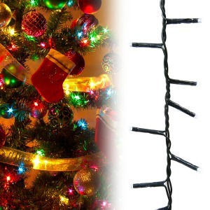 120 LED-es karácsonyi fényfüzér - színes
