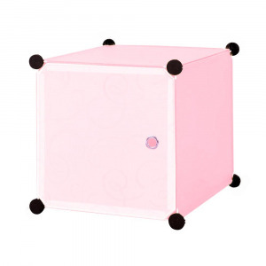 Műanyag elemes szekrény rózsaszín