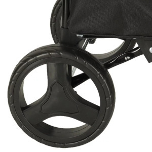 Kerekes bevásárlókocsi - 100 cm, fekete