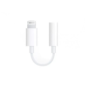 Lightning/3.5mm átalakító adapter, fülhallgató/mikrofon csatlakozás, fehér