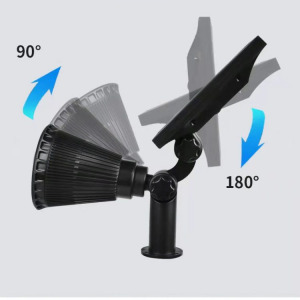 Leszúrható napelemes lámpa, 7 ledes, hidegfehér