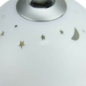 Csillag és hold projektoros óra lámpa gyerekeknek, kivetítős, asztali óra, hangulatlámpa