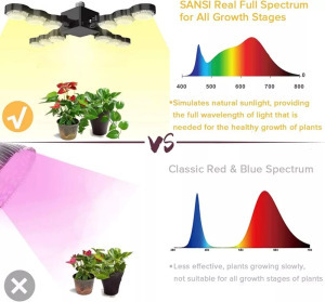 Növénynevelő lámpa, Sansi 60W B E27 meleg fehér fényű