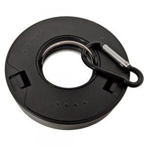COB LED ultrafényes kempinglámpa, zseblámpa, gyűrű alakú elemlámpa + karabiner