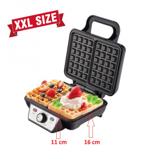 XL-es belga gofrisütő tapadásmentes lapokkal