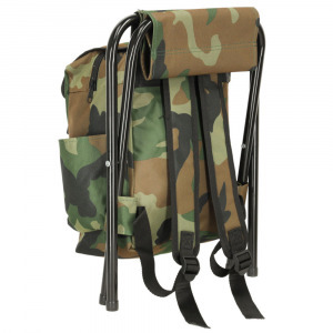 Összecsukható kemping horgász szék és hátizsák -camouflage