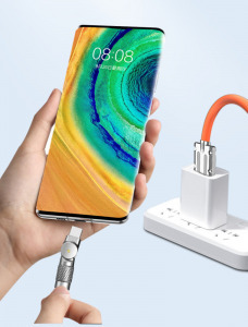 AlphaOne narancssárga 2m-es Type C típusú kábel