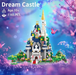 Balody Álomvár építőkocka játékkészlet - 1165 db Mikrotégla, Mini Architecture modell