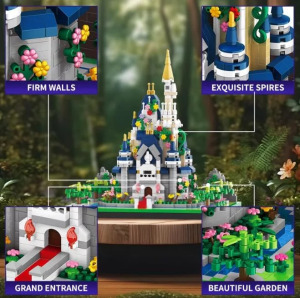 Balody Álomvár építőkocka játékkészlet - 1165 db Mikrotégla, Mini Architecture modell