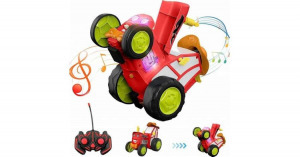 Távirányítós bolondos traktor, hang és fényhatásokkal, ugrál és táncol