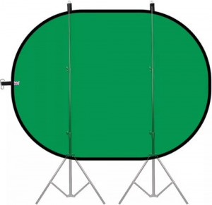 Hakutatz Chroma Key - összecsukható háttér zöld/kék 150cm*100cm
