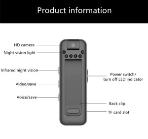 Univerzális mini DVR, 180°-ban forgatható lencse, éjszakai látással,1080p