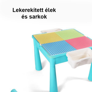 Buildmaster kreatív asztal gyerekeknek építőkockákkal