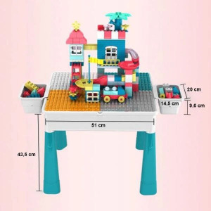 Buildmaster kreatív asztal gyerekeknek építőkockákkal