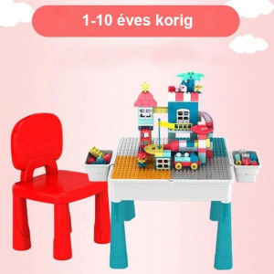 Buildmaster kreatív asztal gyerekeknek építőkockákkal