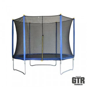 GTR PRO Blue Sky Trambulin kék, védőhálóval, 183 cm