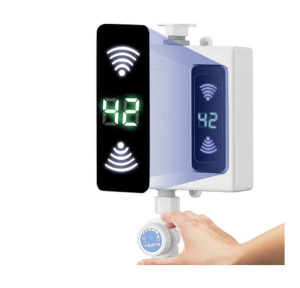 Átfolyós termosztatikus vízmelegítő 1,5 méter hosszú gégecsővel és zuhanyfejjel - 3500 W (BBV) (BBJH)