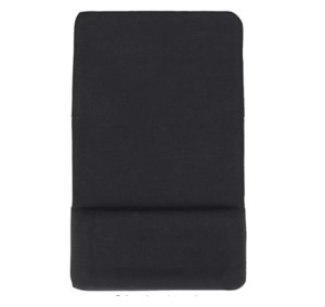 Professzionális egérpad H05, csuklótámasz, gumitalp, 250x180x4mm, fekete