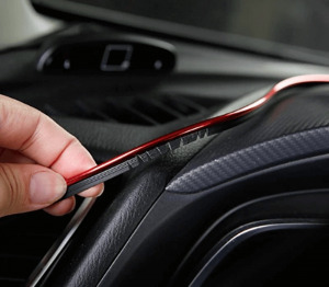 Autós dekorcsík - 5 méter ezüst