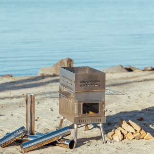 Hordozható szauna, fatüzelésű kályhával és merülővel