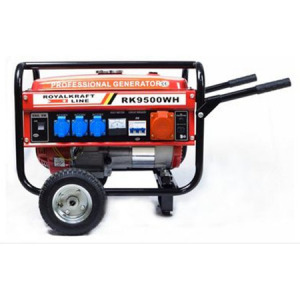 Royalkraft benzinmotoros generátor áramfejlesztő, kerekes 9500W