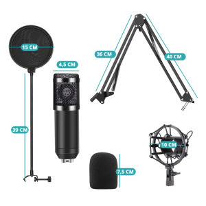 Asztalra szerelhető mikrofon, USB csatlakozóval