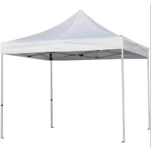 Összecsukható kerti pavilon, 2,9x2,9 m, fehér