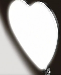 Dekoratív szelfi LED szívlámpa állvánnyal- professzionális világítás