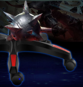 Likeregal 920 gamer szék lábtartóval és masszázs funkcióval - piros