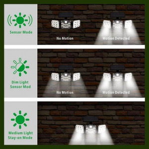 Worth Air mozgásérzékelős, falra szerelhető kültéri szolár lámpa