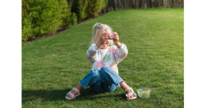 Nyuszis mini gyermek fényképezőgép azonnali nyomtatással