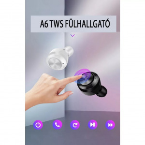 A6 vezeték nélküli fülhallgató töltőtokkal