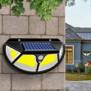 102 LED-es falra szerelhető napelemes lámpa - MS-719