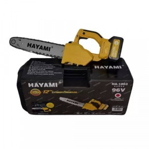 Hayami 12" akkumulátoros 36V láncfűrész olajozóval, 2db akkumulátorral