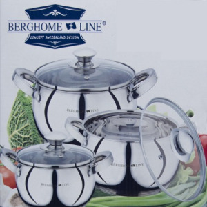 Berghome Line rozsdamentes 8 részes lábasszett - BL-1349 - MS-858