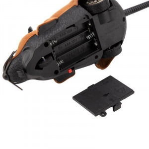 Macskajáték, egér játék, távirányítós egér barna rózsaszín fülekkel