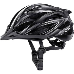 Női/Férfi kerékpáros sisak, M 54-58cm, fényvisszaverő csíkok, fekete