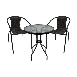 2 GardenLine "Bistro" kerti bútor szett - asztal + 2 db szék