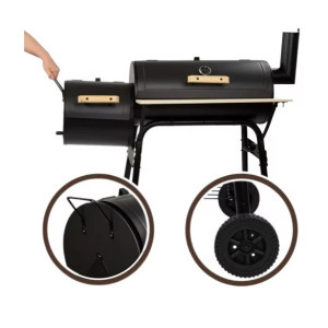 Aktive BBQ faszenes grillsütő kerekekkel