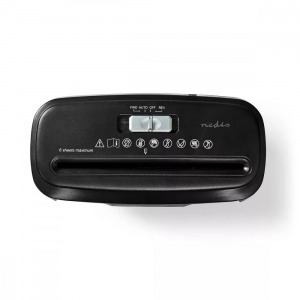 Nedis iratmegsemmisítő, 6x A4 oldal, 10 L, biztonsági szabvány: DIN 2